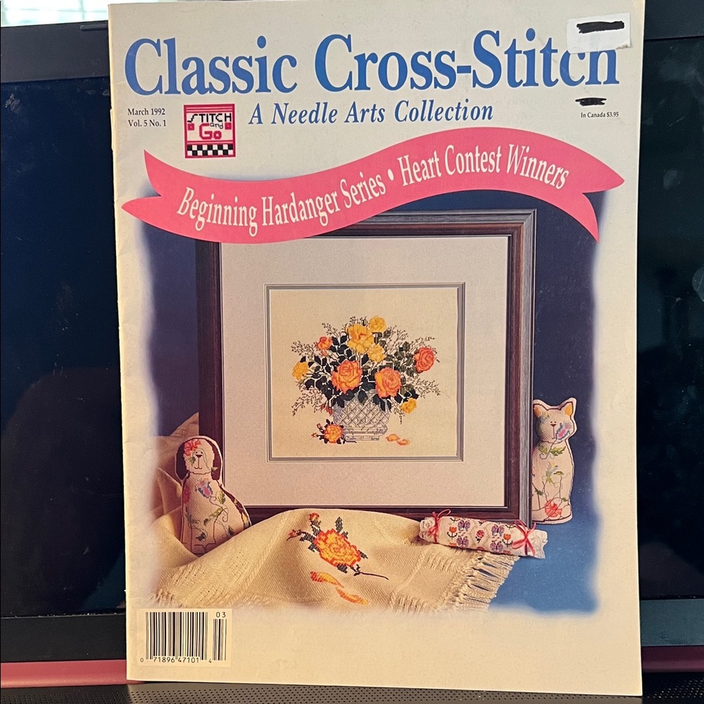 Classic Cross-Stitch Magazine March  1992